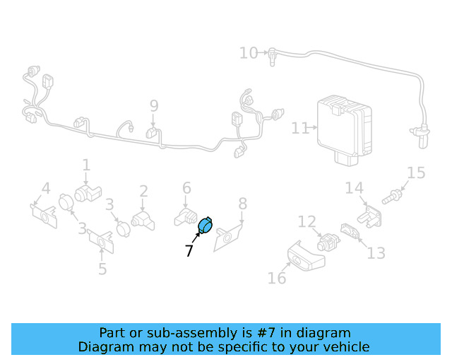 Park Sensor Seal 5Q0-919-133-9B9 - View 78