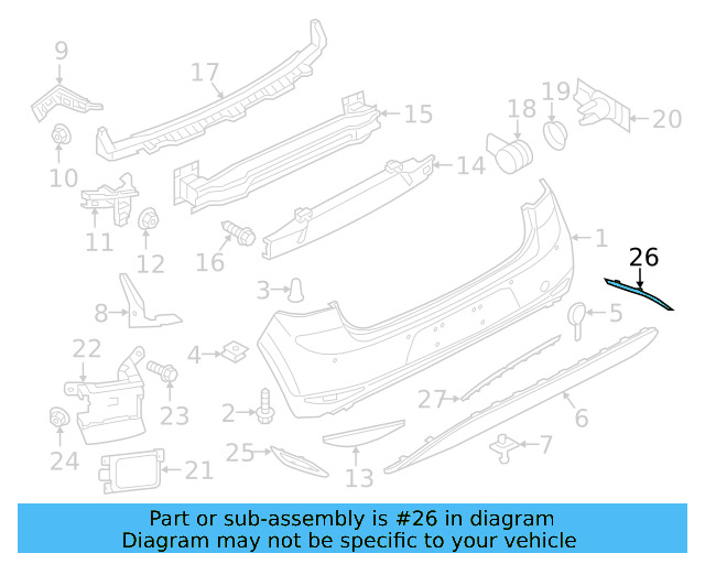 Park Sensor Seal 5Q0-919-133-9B9 - View 70