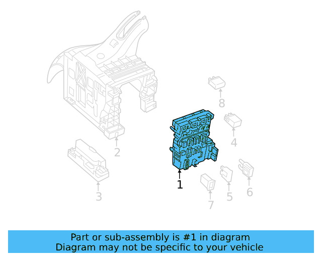 Relay & Fuse Plt 5Q0-937-615-C - View 19