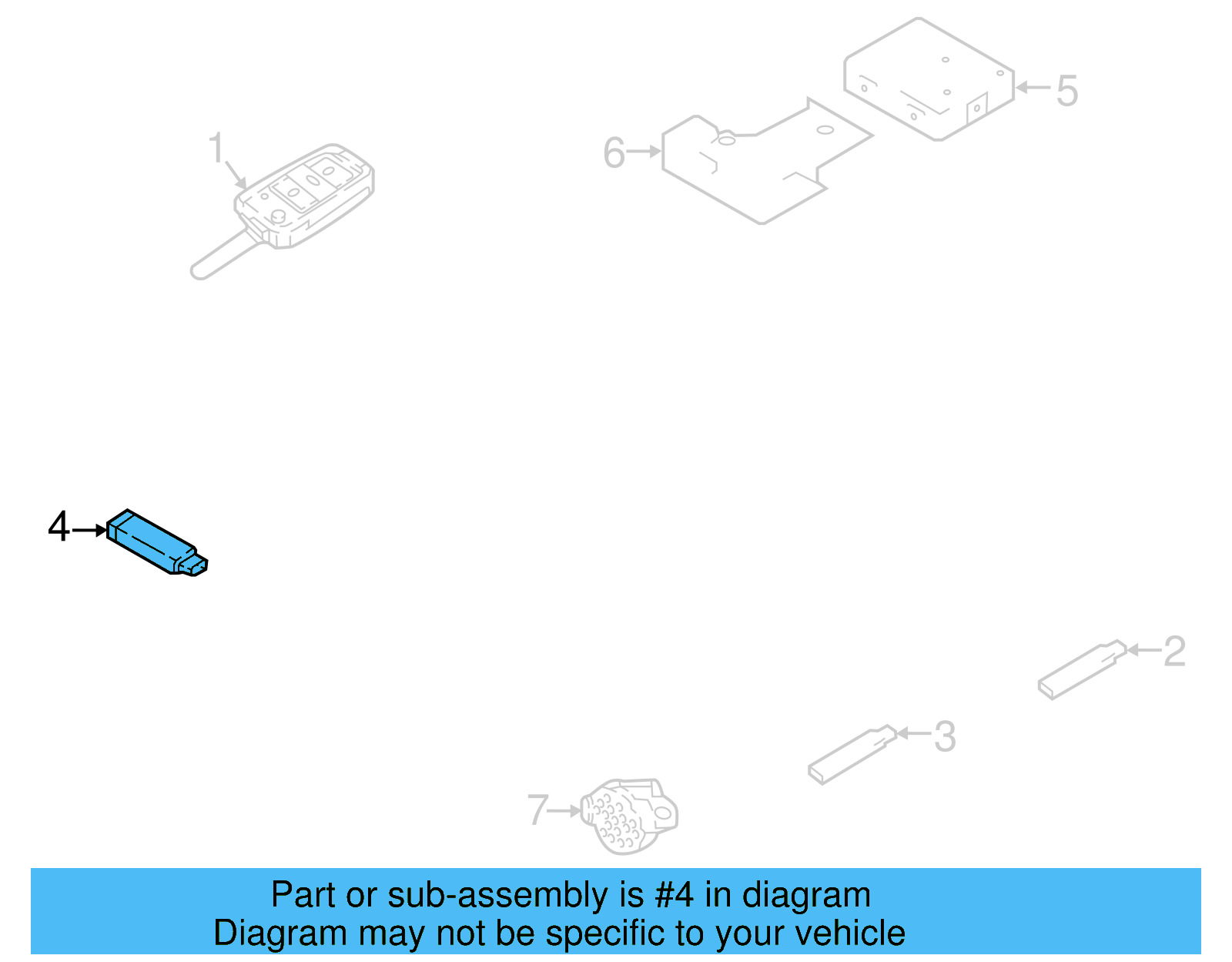 Keyless Entry Antenna 5Q0-962-131 - View 9