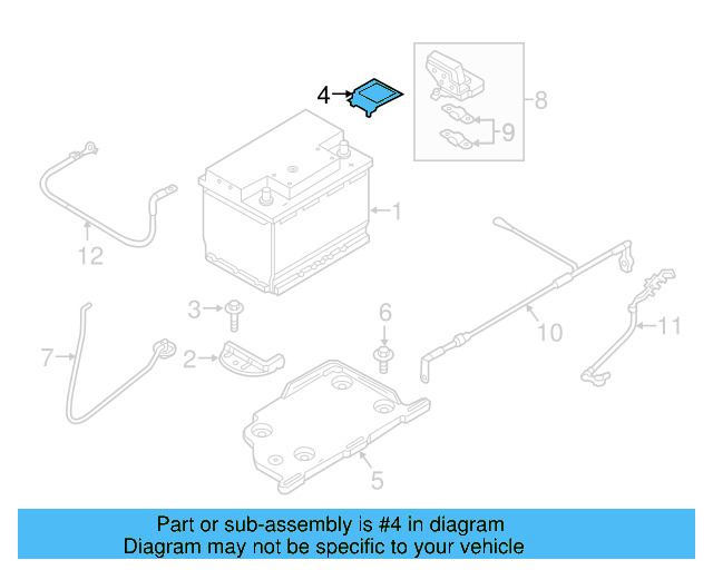 Battery Cover 5Q0-971-813-A - View 12