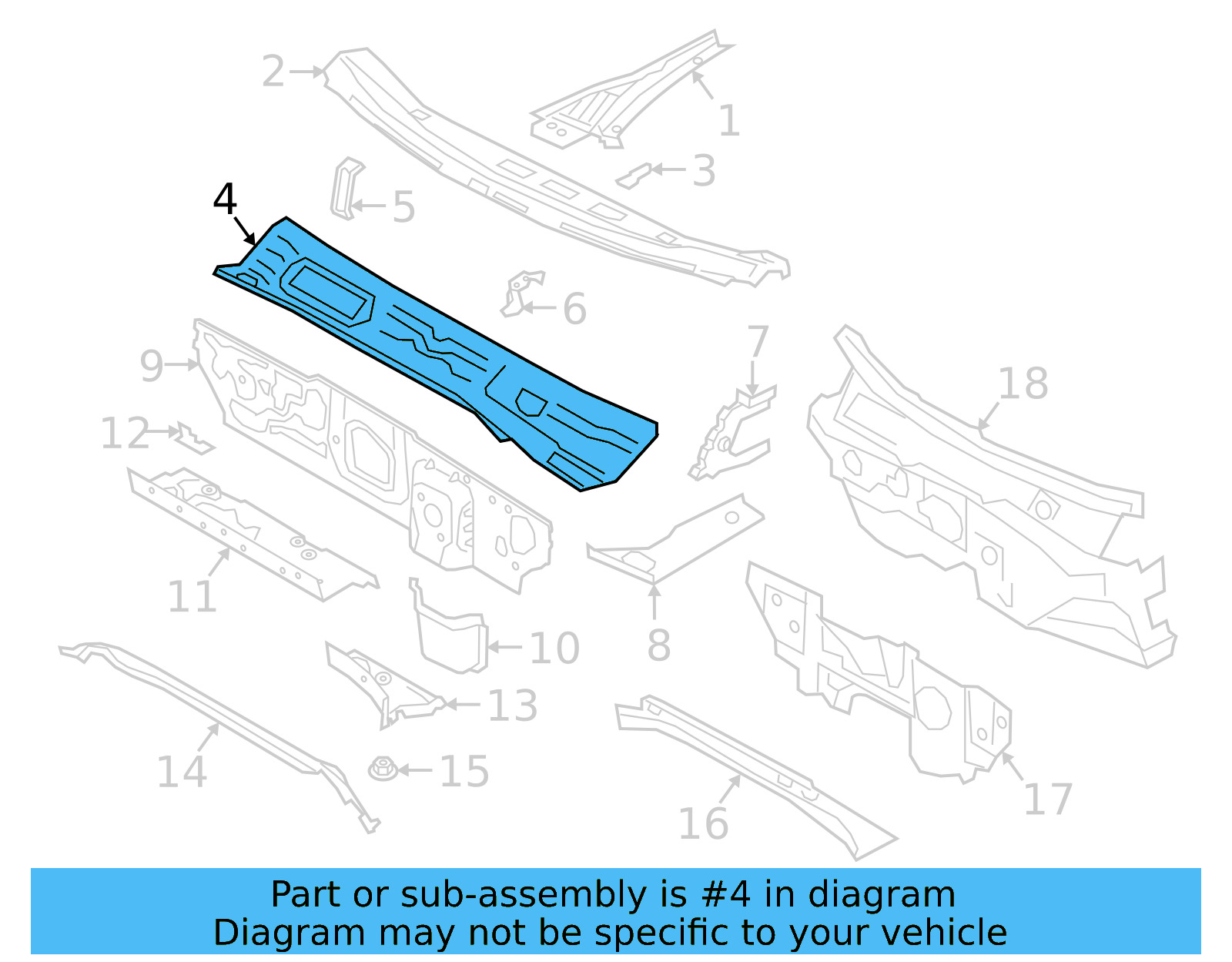 Cowl Panel 5Q1-805-265-B - View 10