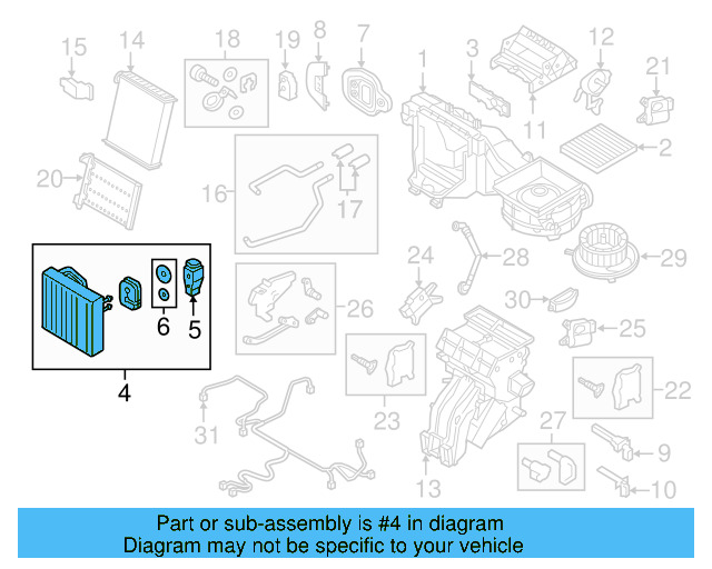 Evaporator Core 5Q1-816-100