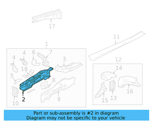 Inner Rail 5QA-803-105 - View 4