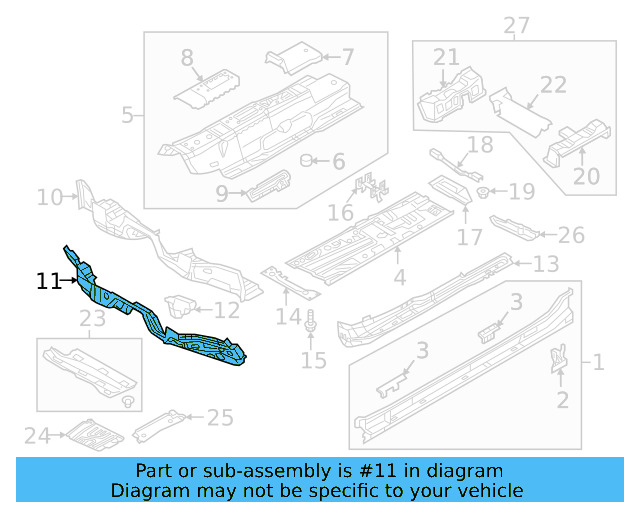 Lower Cross 5QA-803-144-A - View 2