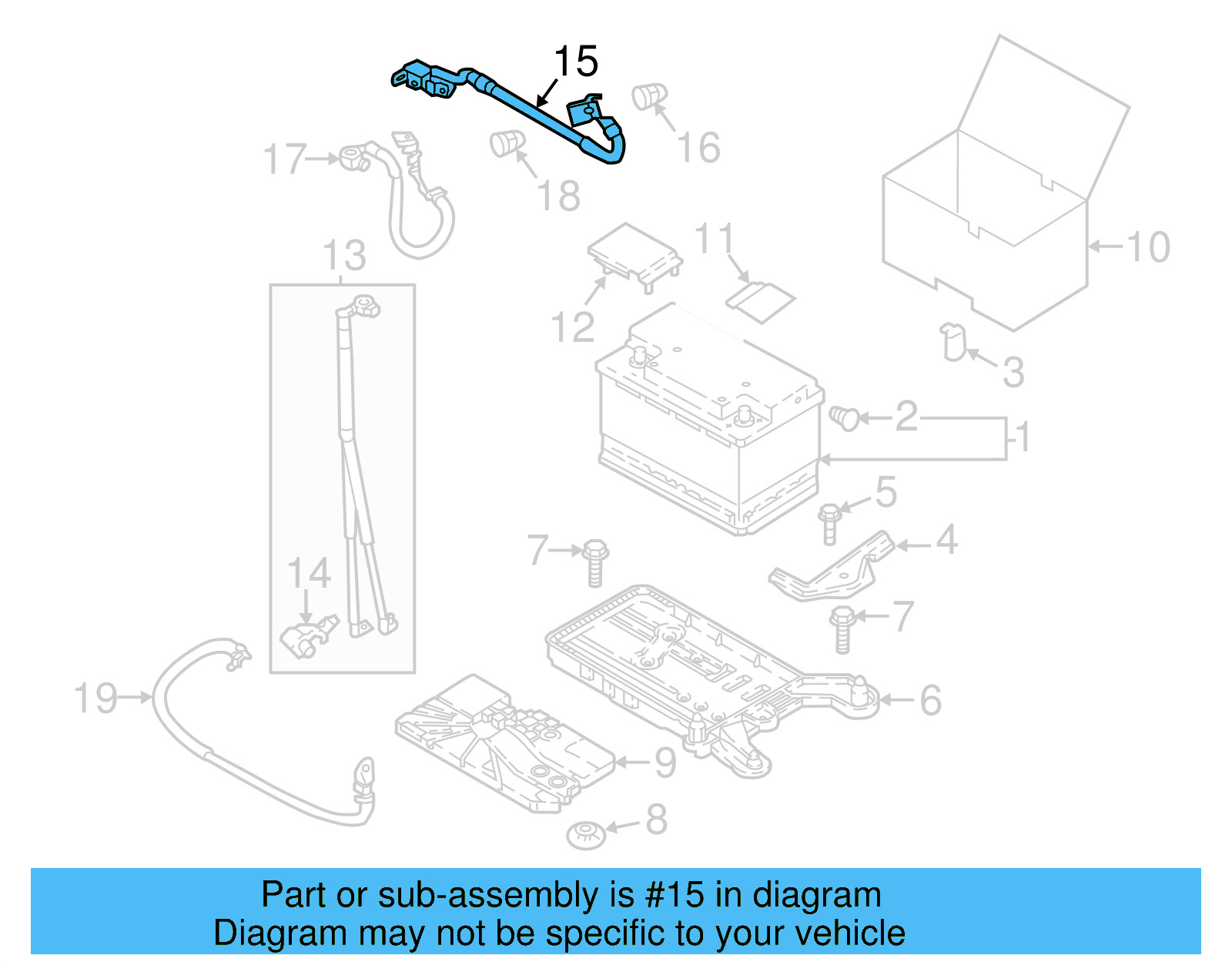 Negative Cable 5QA-915-181-C - View 8