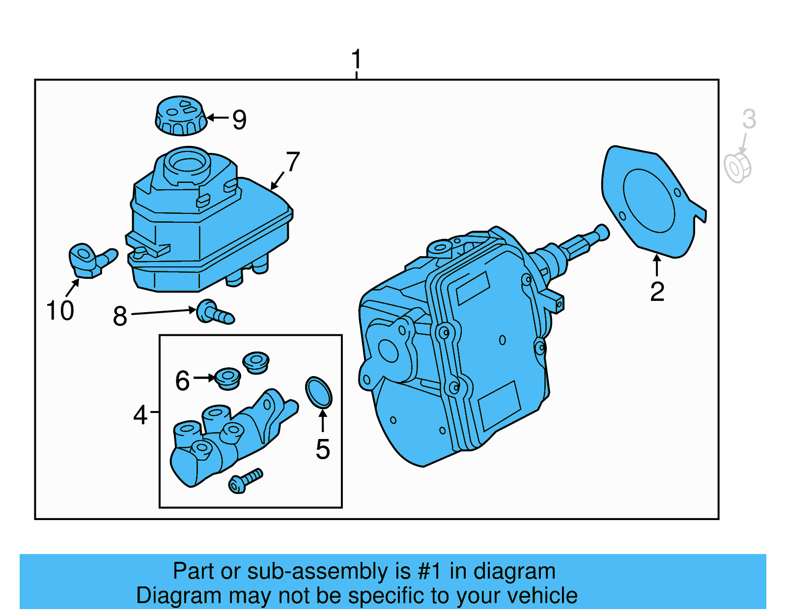 Brake Booster 5QE-614-105-AT - View 4
