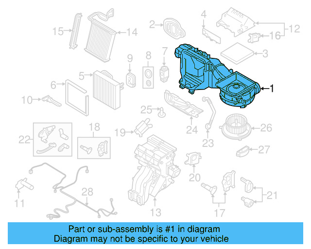 Heater Core 5QE-898-037 - View 2