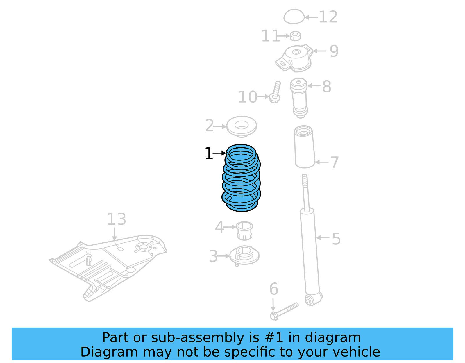 Coil Spring 5QM-511-121-S - View 4