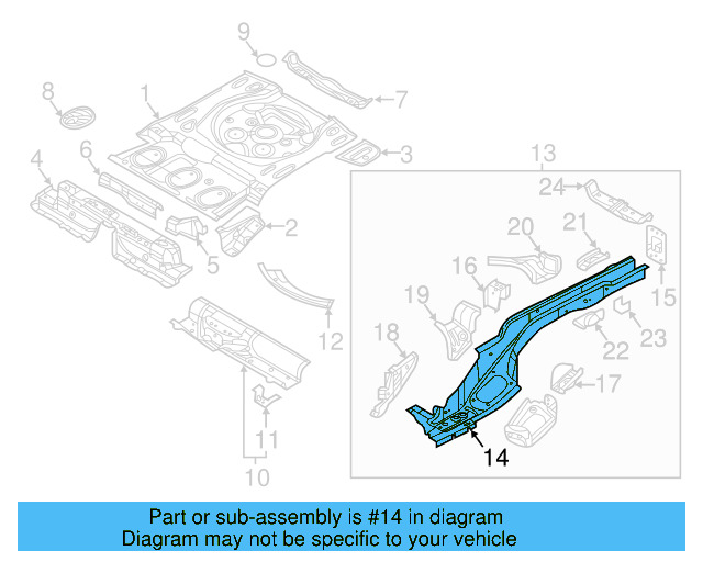 Rear Rail 5QF-803-505-AG