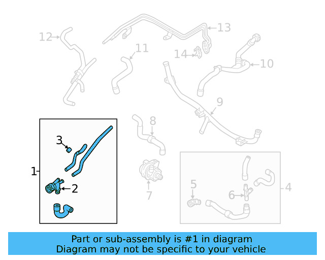 Upper Hose 5QM-122-101-AE - View 3