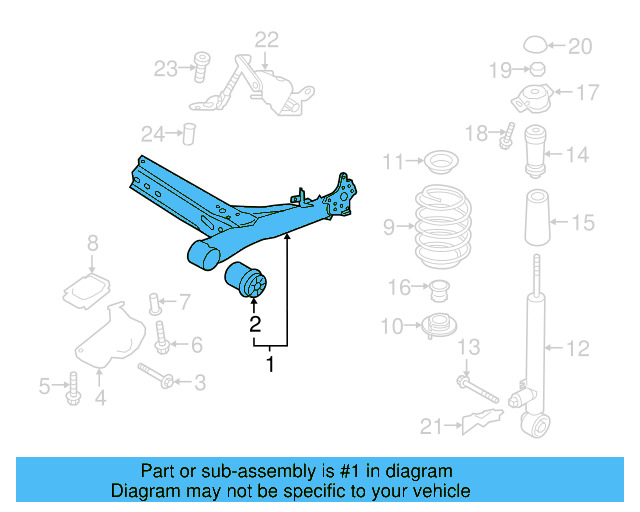 Axle Beam 5QM-501-053-F