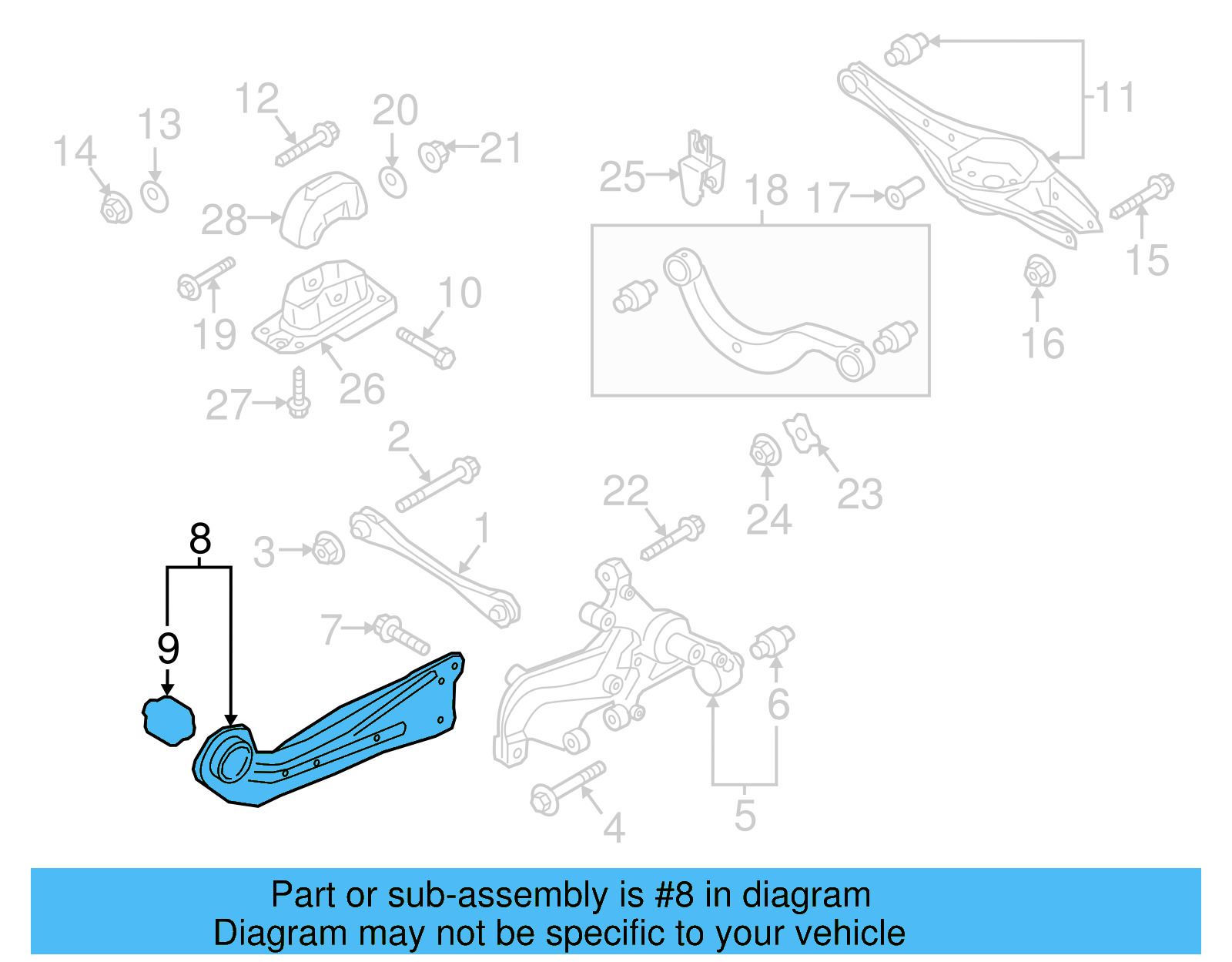 Trailing Arm 5QM-505-224 - View 5