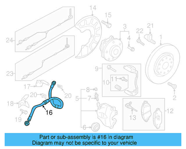 Brake Hose 5QM-611-701-C - View 13