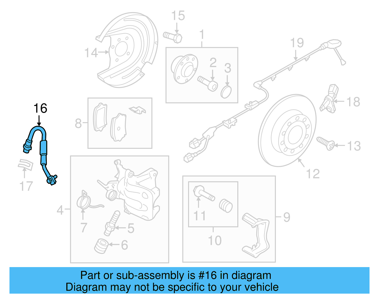 Brake Hose 5QM-611-775-D - View 4