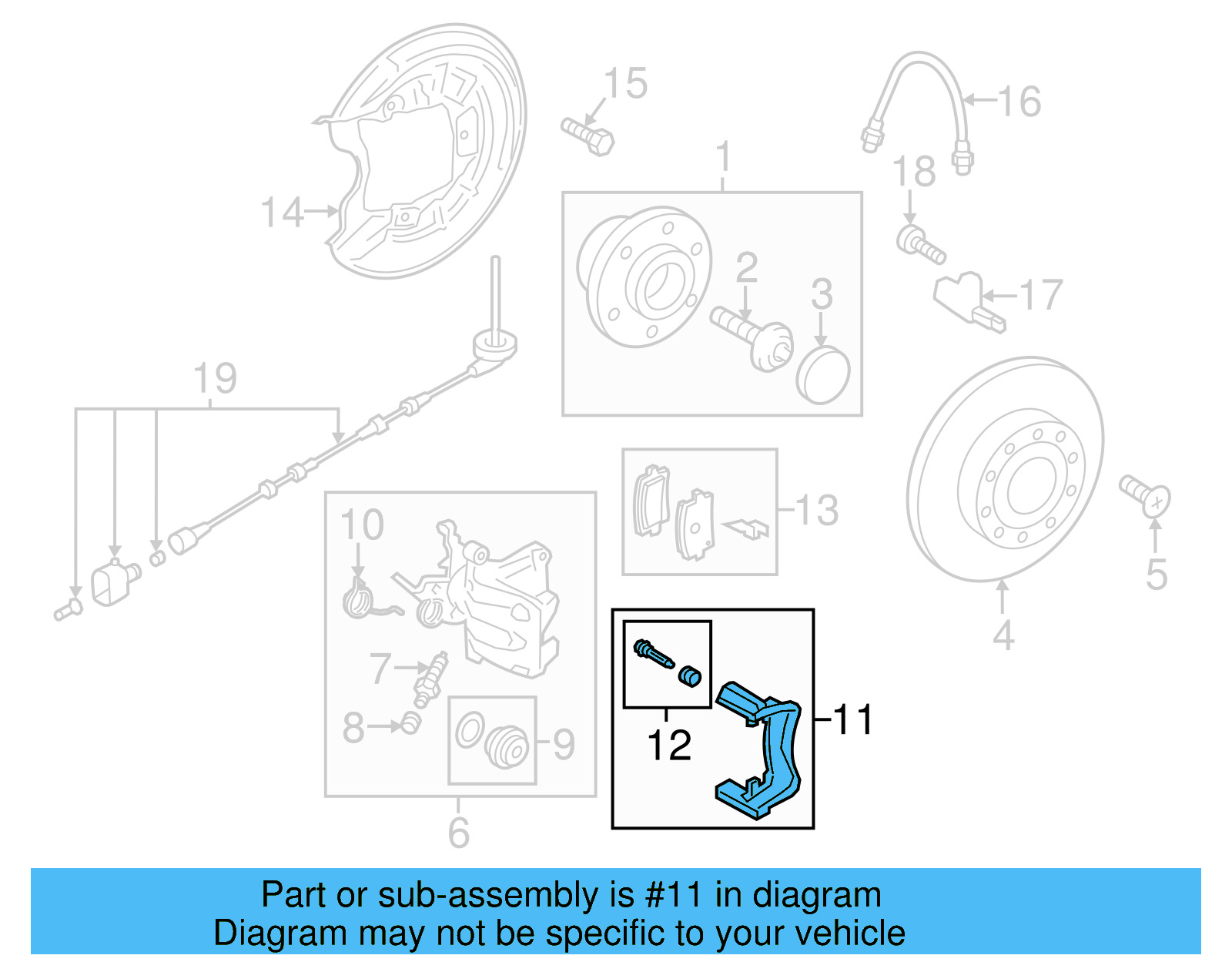 Caliper Mount 5QM-615-426-A - View 2