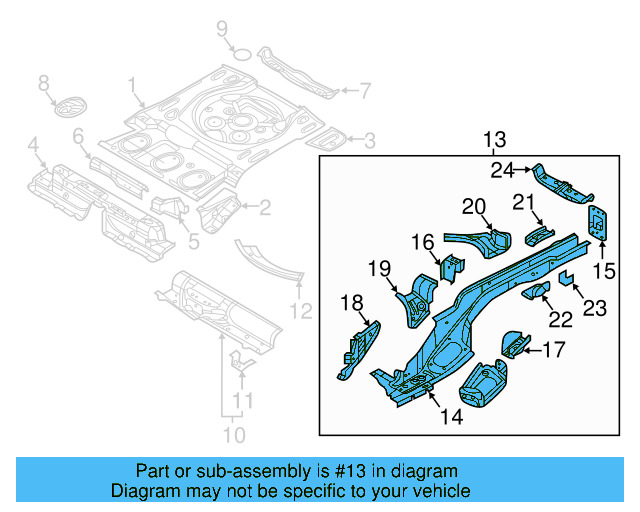 Rear Rail Assembly 5QN-803-501-D - View 2
