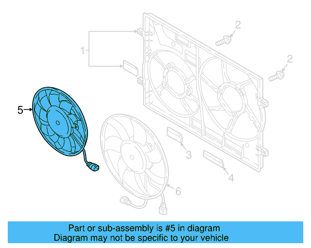 Fan Assembly 5QN-959-455-A - View 5