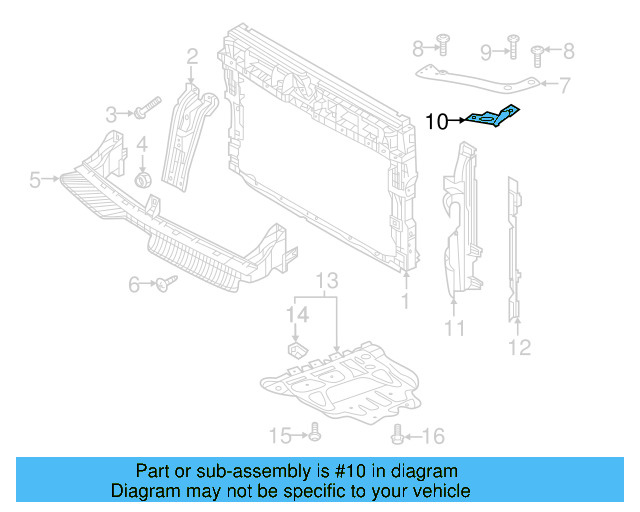 Headlamp Bracket 5TA-804-593-A