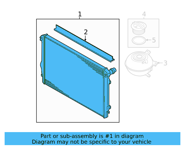 Radiator 5QM-121-251-AA - View 5
