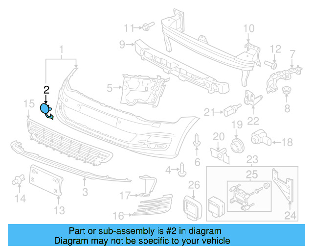 Tow Eye Cap (Unpainted) 5gm807241agru - View 2
