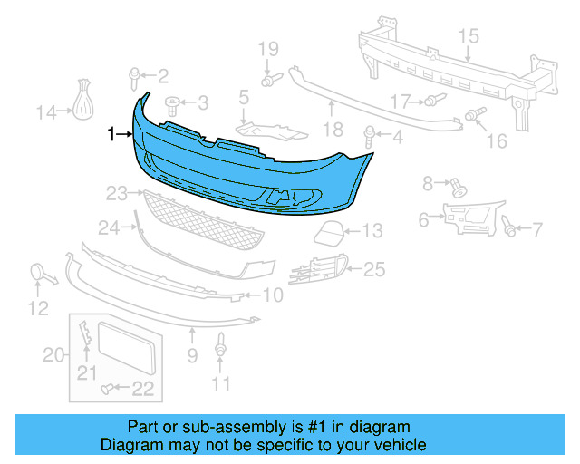 Bumper Cover (Unpainted) 5k0807217cfgru - View 2