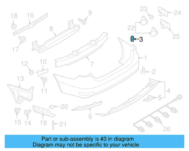 Fender Liner Nut WHT-004-694 - View 86