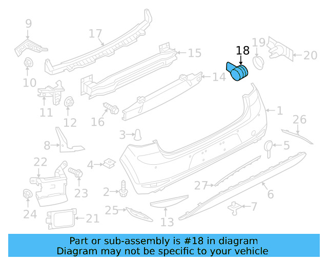 Sensor (Unpainted) 5q0919275bgru - View 5
