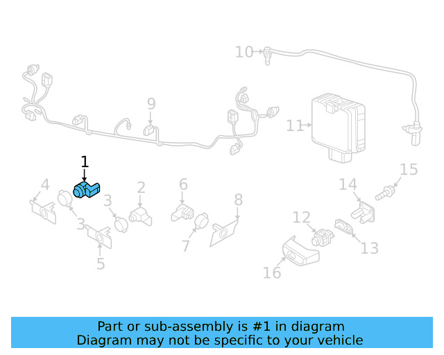 Sensor (Unpainted) 5q0919275cgru - View 40
