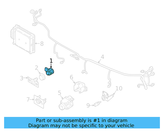 Sensor (Unpainted) 5q0919275cgru - View 20