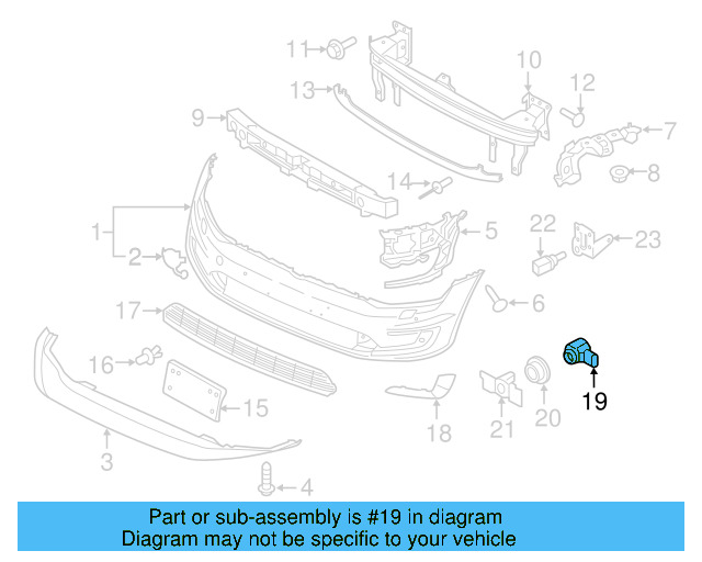Sensor (Unpainted) 5q0919297bgru - View 30