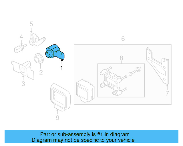 Sensor (Unpainted) 5q0919297bgru - View 38