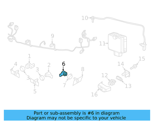 Sensor (Unpainted) 5q0919297bgru - View 19