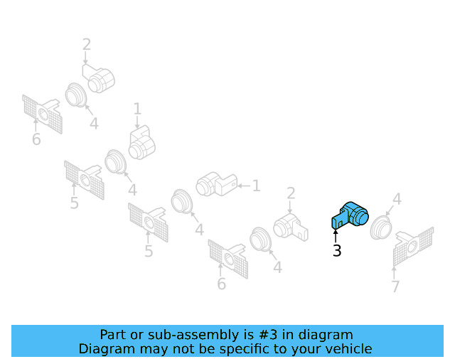 Sensor (Unpainted) 5q0919297bgru - View 32