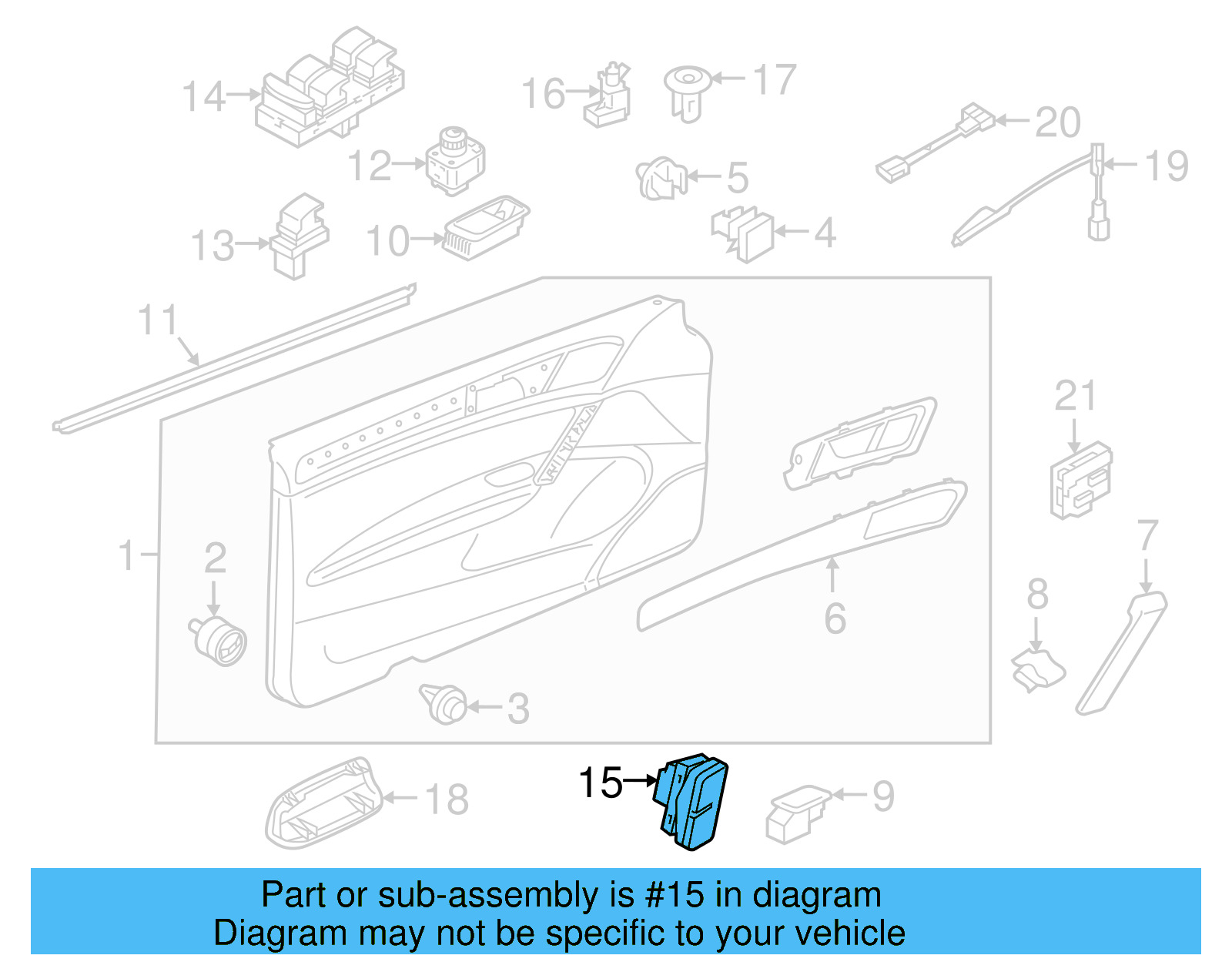 Lock Switch 5G0-962-125-A-WHS - View 20