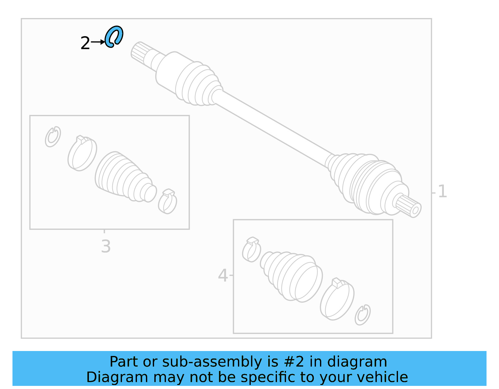 Axle Assembly Lock Ring 1EA-407-298 - View 4
