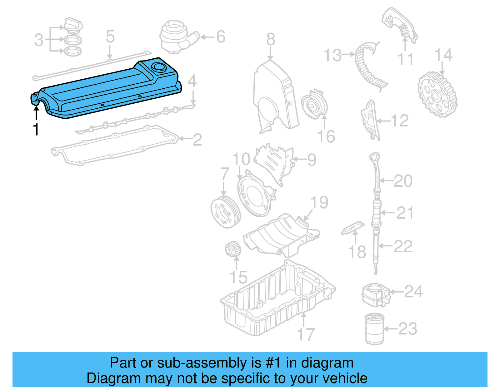 Valve Cover 06A-103-475-C - View 4