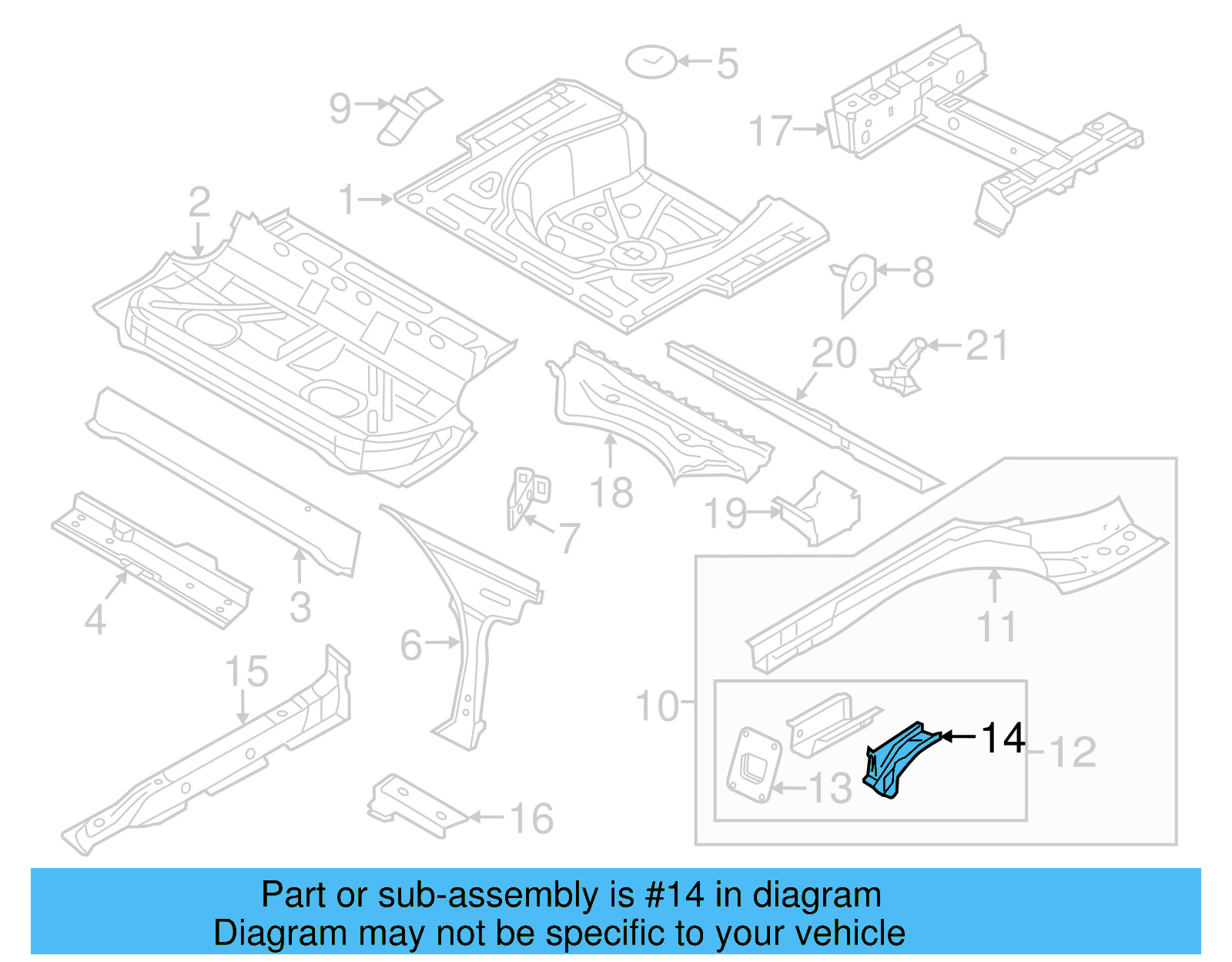 Frame Rail End Bracket 1K0-803-216-B - View 15