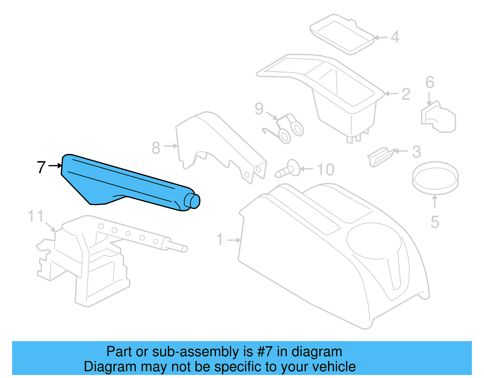 Park Brake Handle 1K0-711-461-G-VFV - View 20