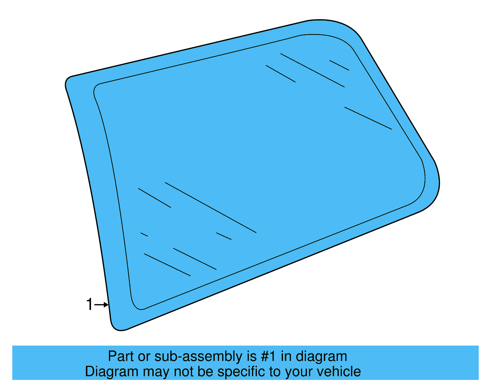 Quarter Glass 1J6-845-041-A - View 3