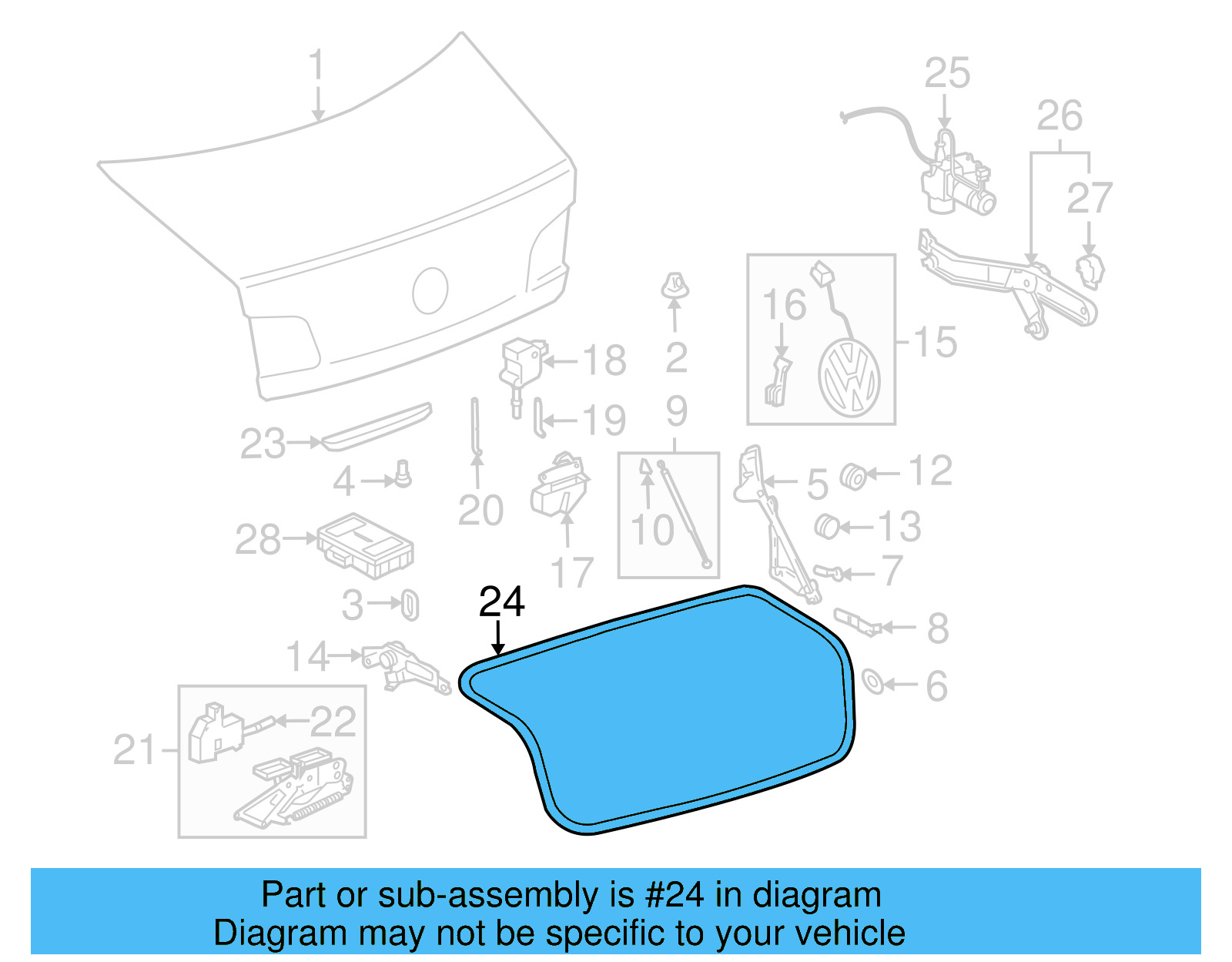 Weatherstrip 3D5-827-705 - View 5