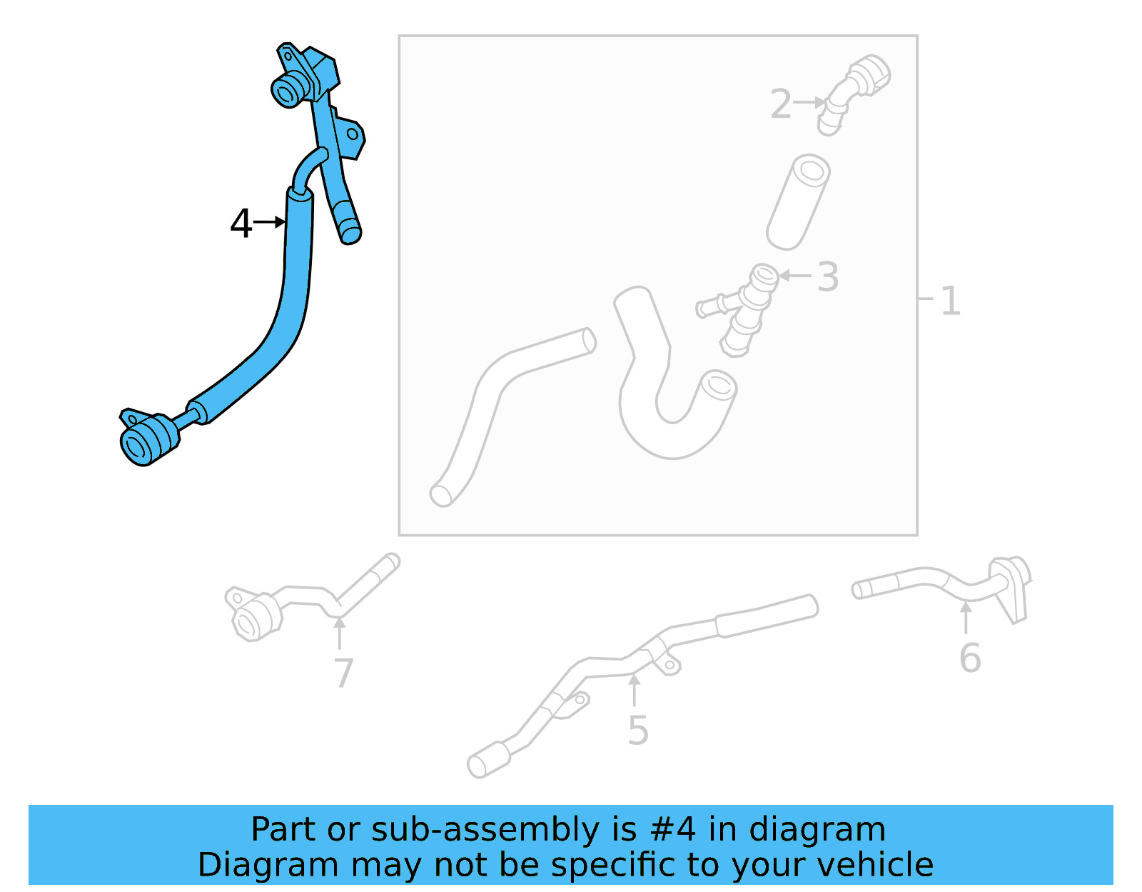 Water Pipe 06K-121-497-AQ - View 8