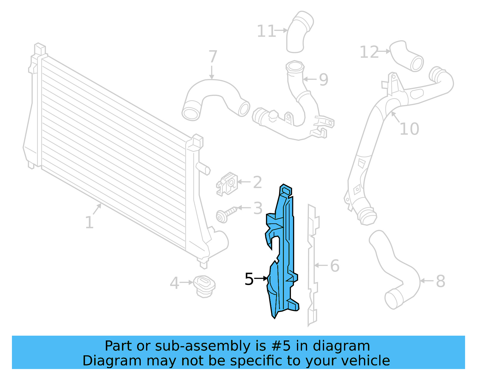 Air Baffle 3G8-121-283-K - View 3