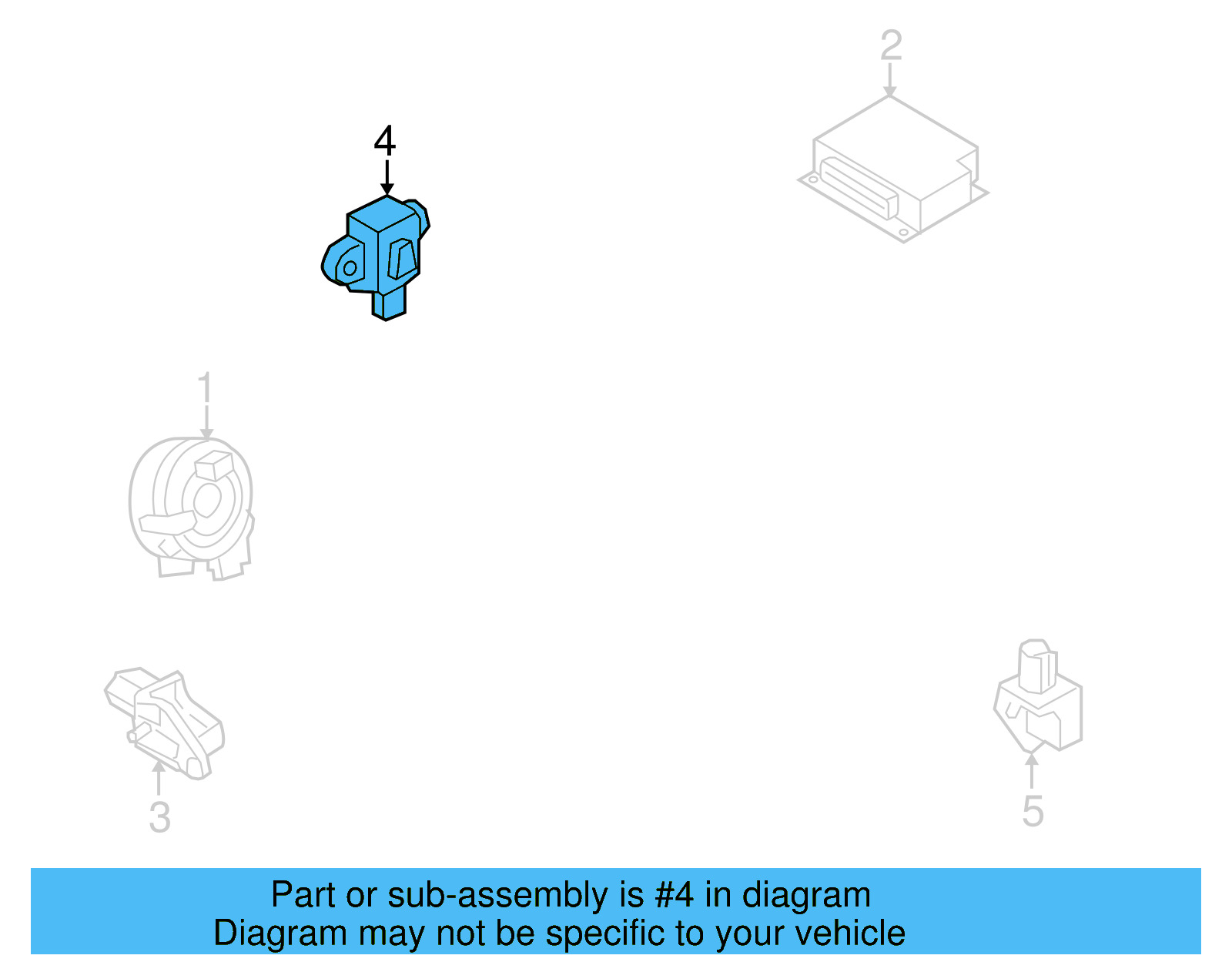 Side Impact Sens 5N0-959-354-D - View 15