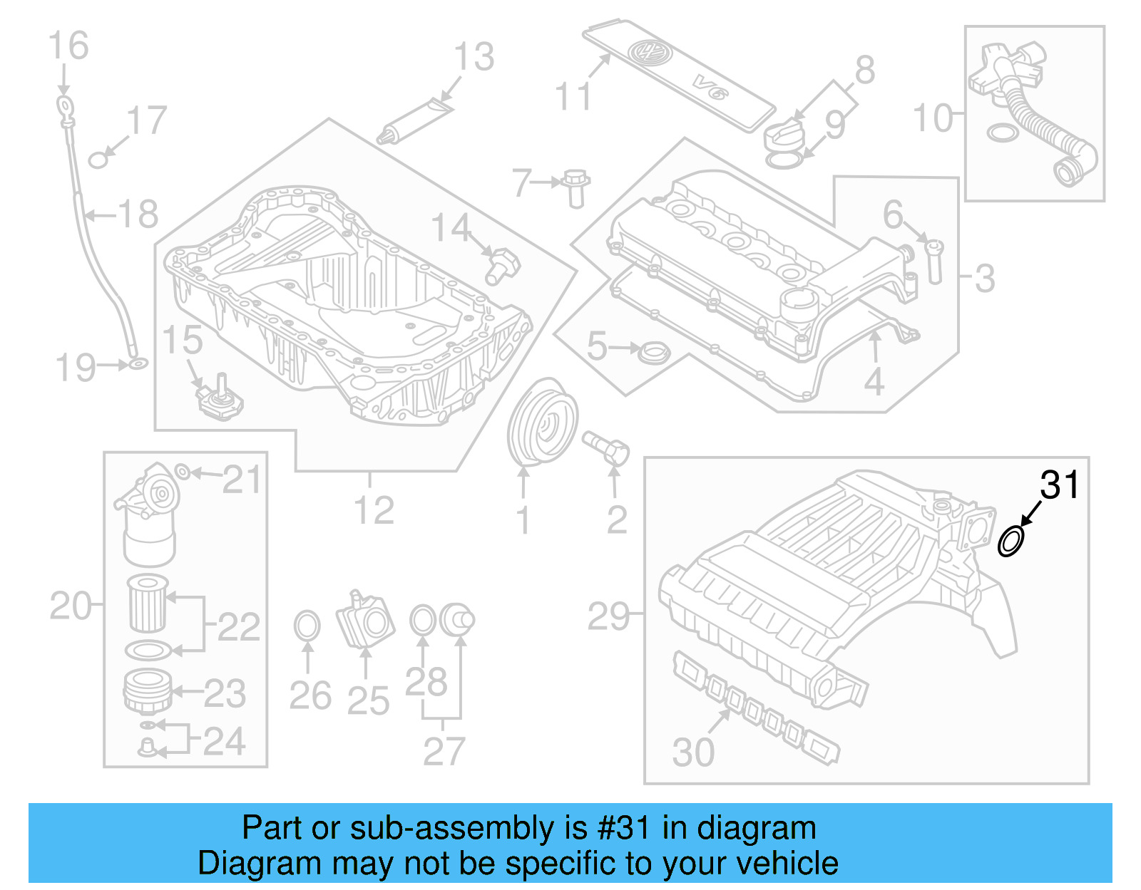 Fuel Injection Throttle Body Mounting Gasket 022-133-237-D - View 5