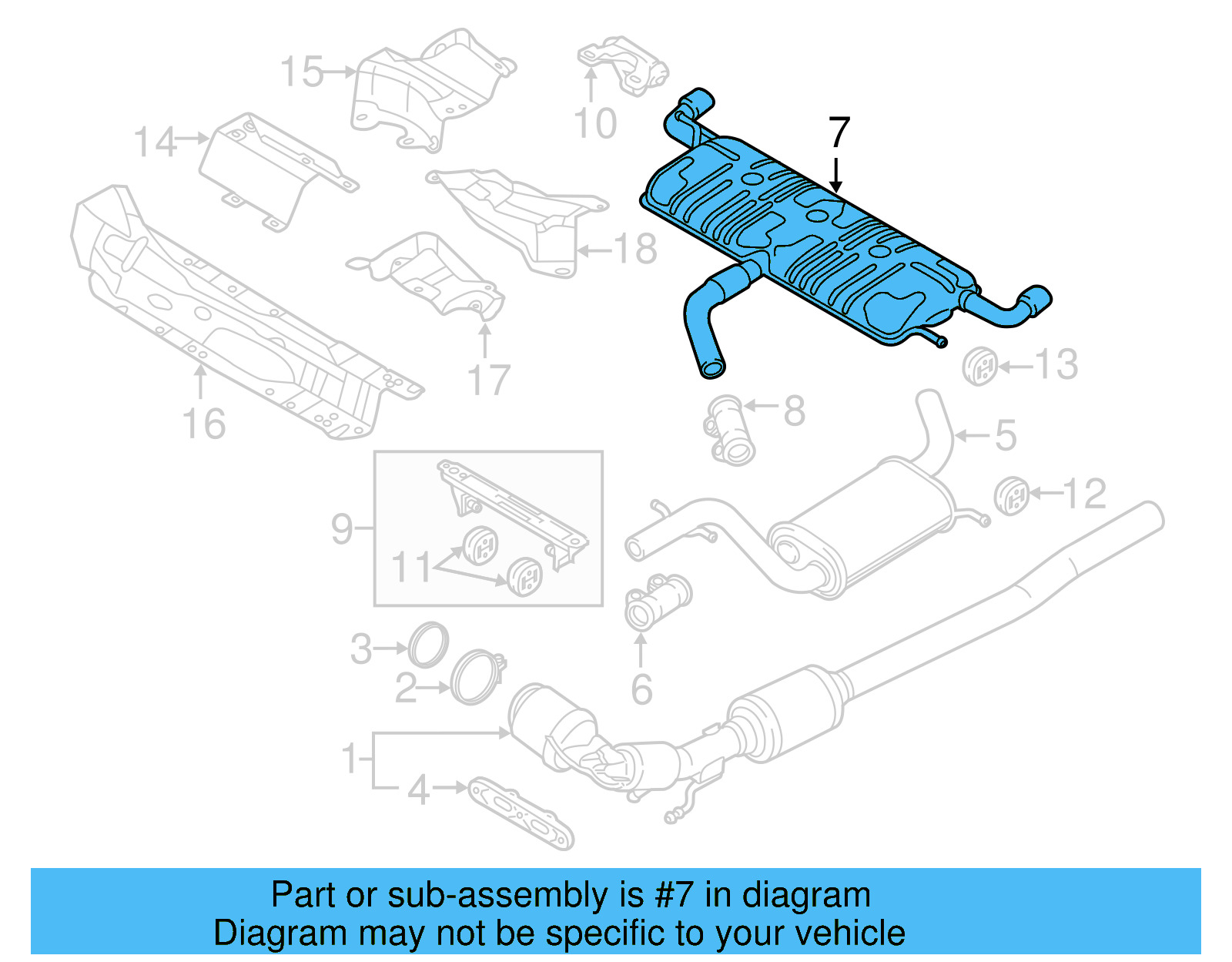 Muffler 5C3-253-609-K - View 3