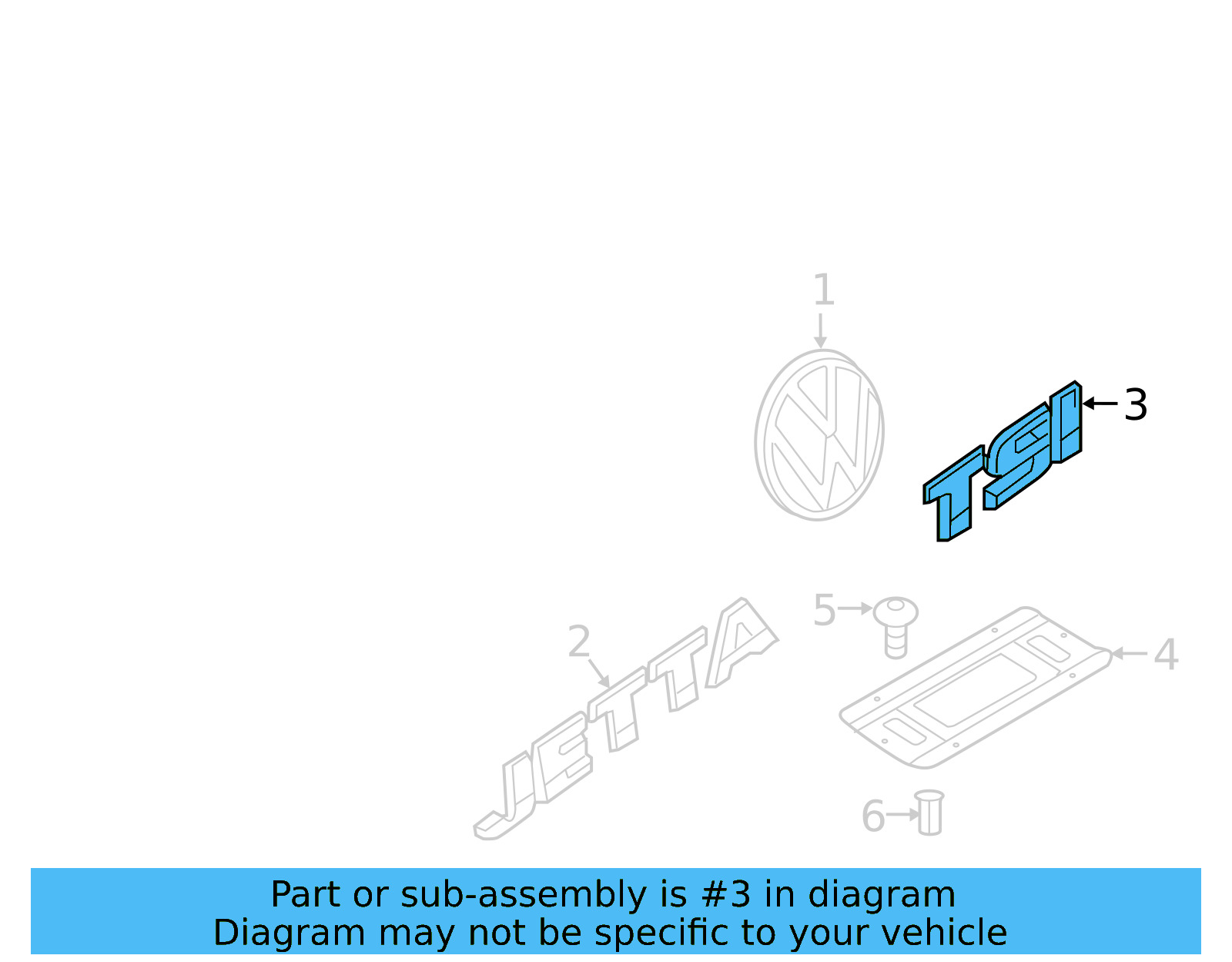 Nameplate 1K9-853-675-B-GQF - View 26