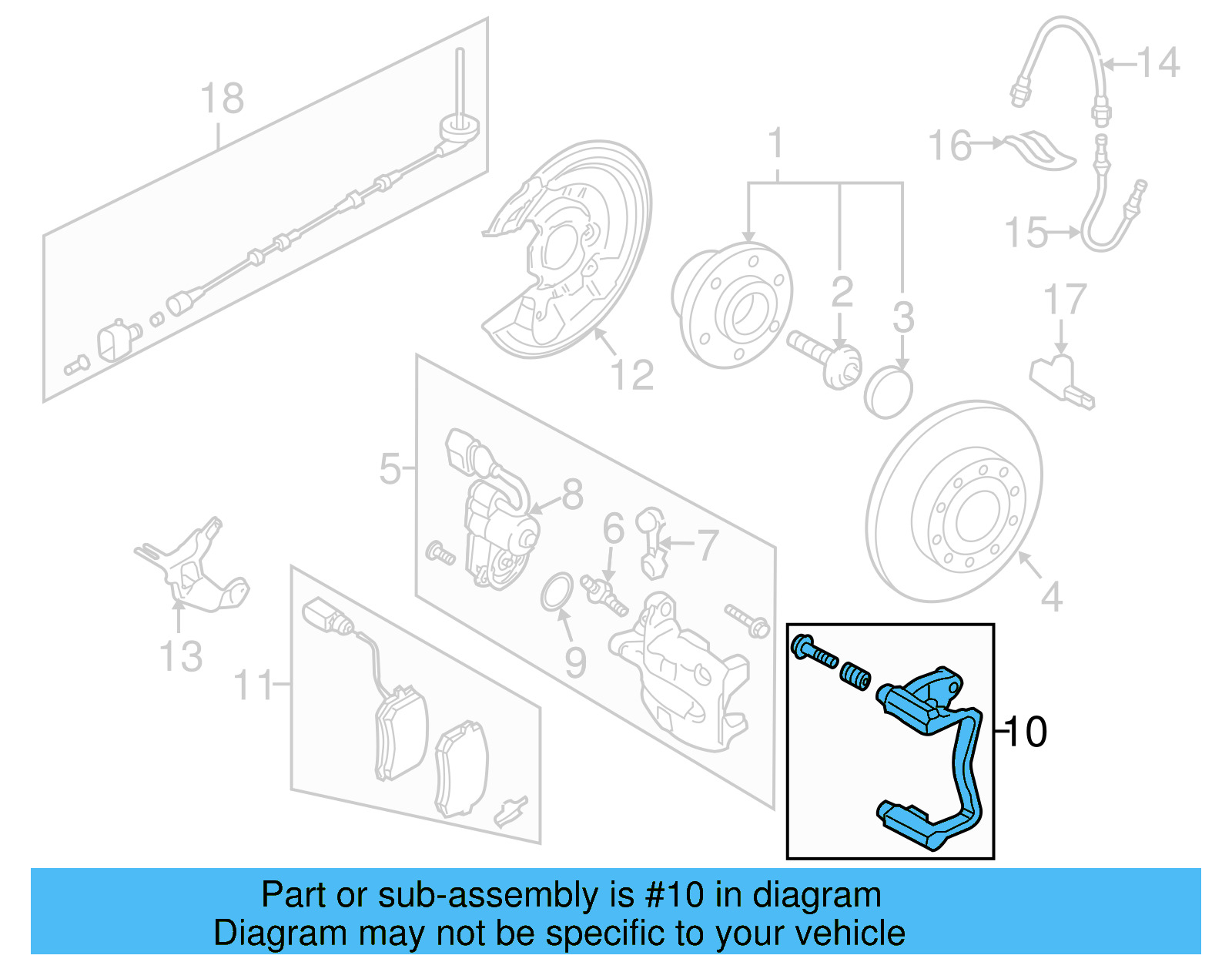 Caliper Mount 1Q0-615-426-A - View 4