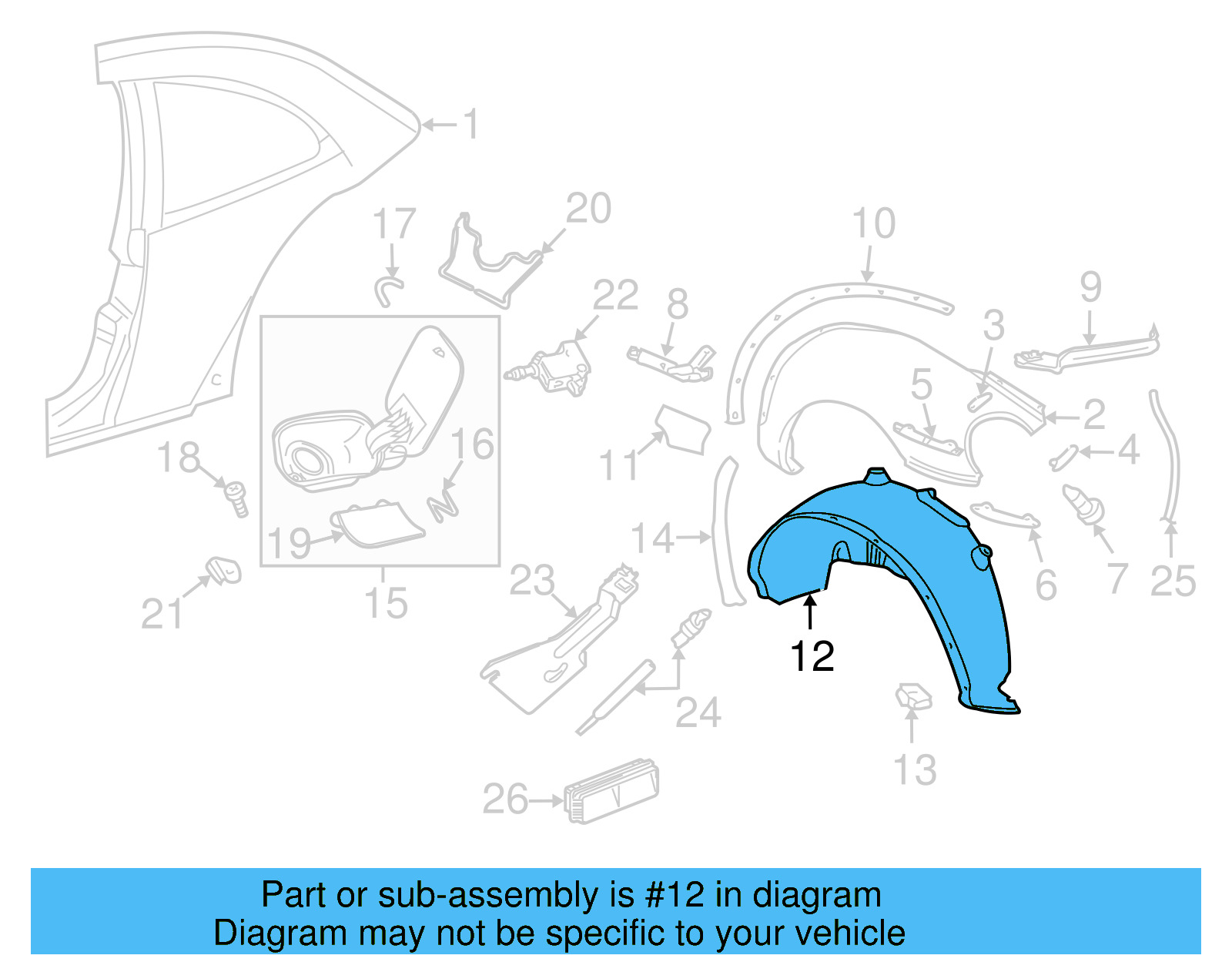 Fender Liner 1C0-810-971-J - View 6