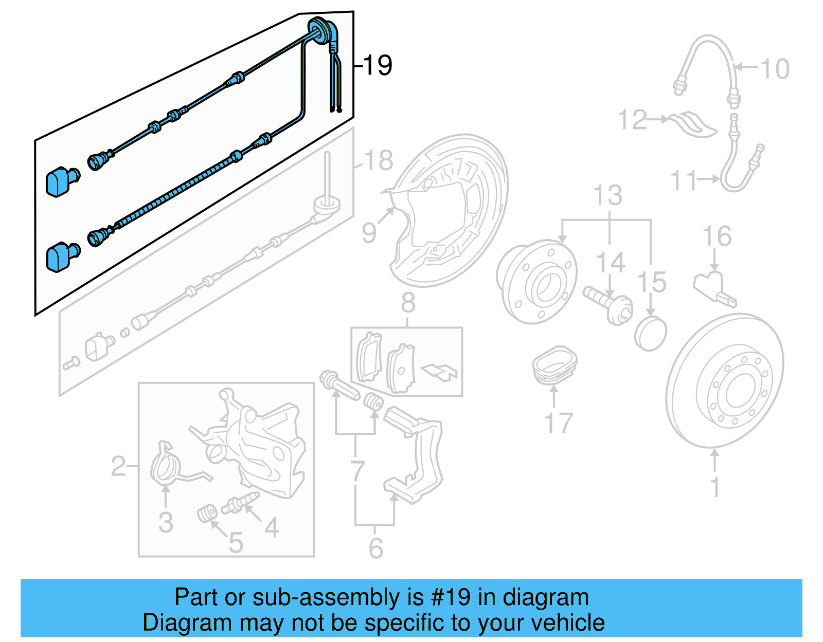 ABS Sensor Wire 1Q0-927-904-M - View 6